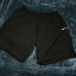 4XL nike black BASKET shorts with a white check DRI-FIT, all black in the back